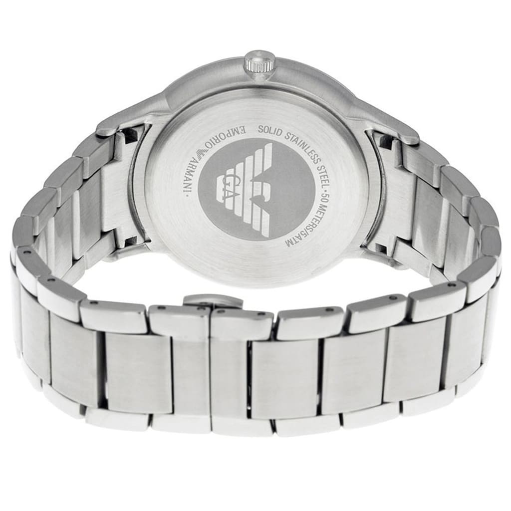 Emporio Armani AR2472 Men’s Blue Dial Stainless Steel Renato Watch