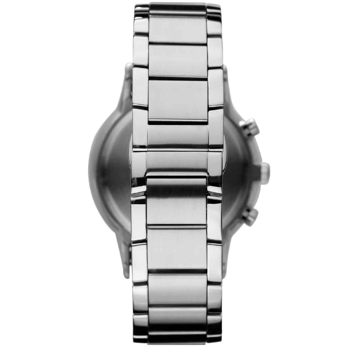 Emporio Armani AR2448 Men’s Blue Dial Stainless Steel Renato Chronograph Watch