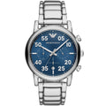 Emporio Armani AR11132 Men’s Blue Dial Stainless Steel Luigi Chronograph Watch