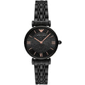 Emporio Armani AR11245 Women’s Black Dial Rose Gold Gianni T-Bar Watch