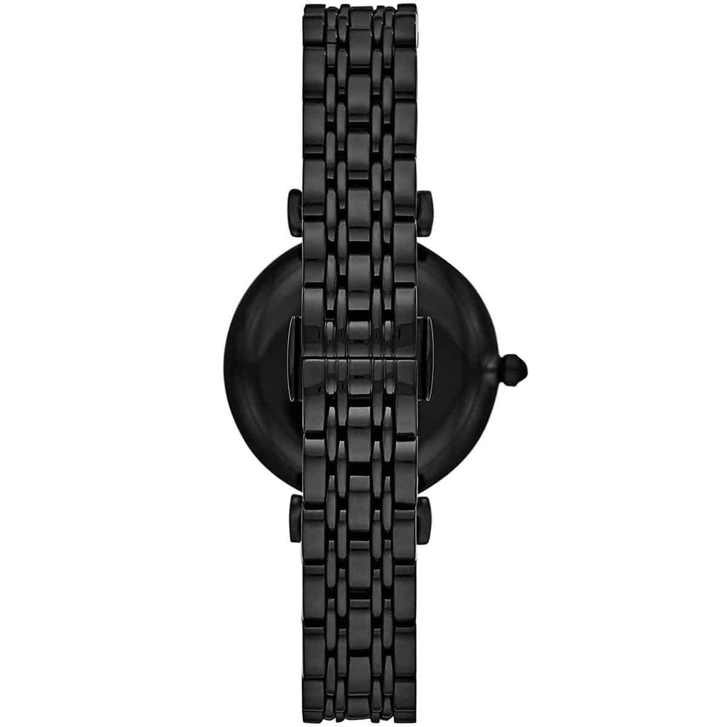 Emporio Armani AR11245 Women’s Black Dial Rose Gold Gianni T-Bar Watch