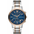 Emporio Armani AR80025 Men’s Blue Dial Two-Tone Stainless Steel Renato Chronograph Watch