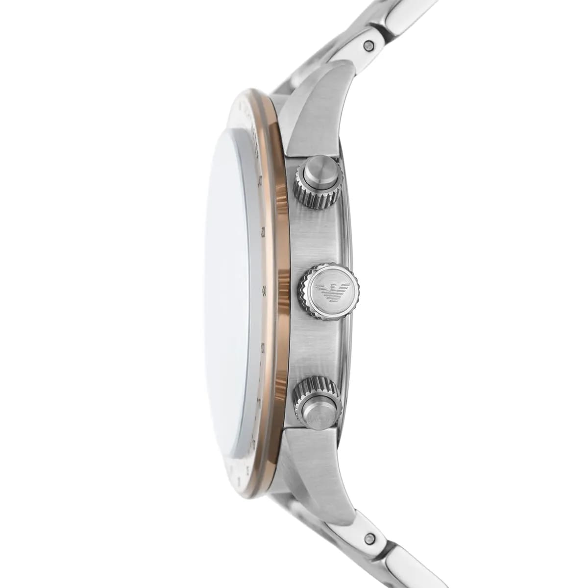 Emporio Armani AR11352 Men’s Champagne Dial Stainless Steel Mario Chronograph Watch