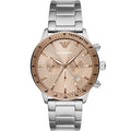 Emporio Armani AR11352 Men’s Champagne Dial Stainless Steel Mario Chronograph Watch