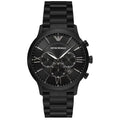Emporio Armani AR11349 Men’s Black Dial Black Stainless Steel Giovanni Chronograph Watch