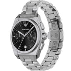Emporio Armani AR11560 Men’s Black Dial Silver Stainless Steel Federico Chronograph Watch