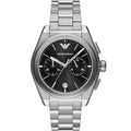 Emporio Armani AR11560 Men’s Black Dial Silver Stainless Steel Federico Chronograph Watch