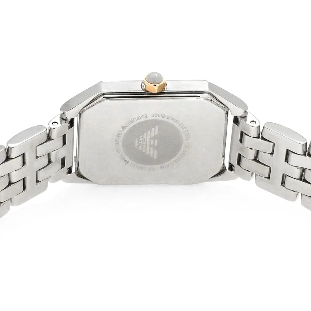 Emporio Armani AR11146 Women’s Mother of Pearl Dial Two-Tone Stainless Steel Gioia Watch