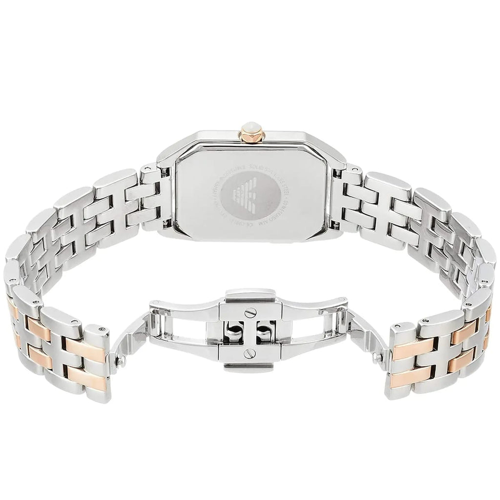Emporio Armani AR11146 Women’s Mother of Pearl Dial Two-Tone Stainless Steel Gioia Watch