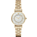 Emporio Armani AR1907 Women’s Mother of Pearl Dial Gold Stainless Steel Gianni T-Bar Watch
