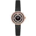 Emporio Armani AR11493 Women’s Black Dial Rose Gold Leather Rosa Watch