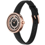 Emporio Armani AR11493 Women’s Black Dial Rose Gold Leather Rosa Watch