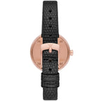 Emporio Armani AR11493 Women’s Black Dial Rose Gold Leather Rosa Watch