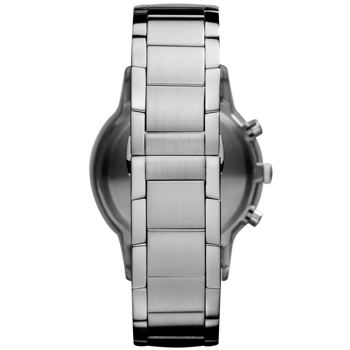 Emporio Armani AR2458 Men’s Silver Dial Stainless Steel Renato Large Chronograph Watch