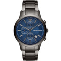 Emporio Armani AR11215 Men’s Blue Dial Gunmetal Stainless Steel Renato Watch
