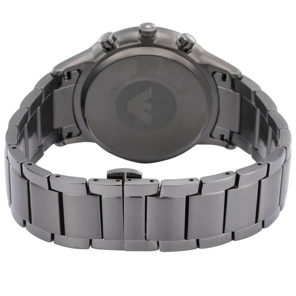 Emporio Armani AR11215 Men’s Blue Dial Gunmetal Stainless Steel Renato Watch