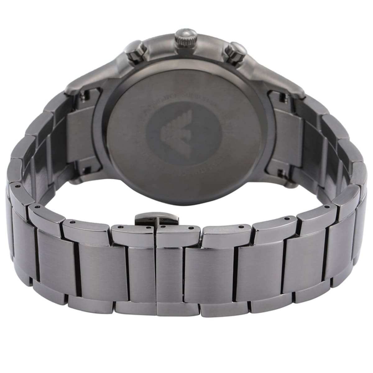 Emporio Armani AR11215 Men’s Blue Dial Gunmetal Stainless Steel Renato Watch