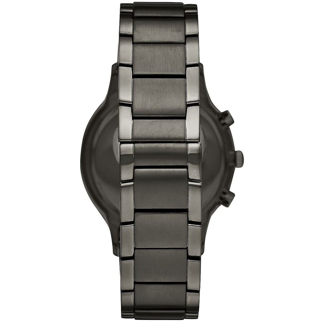 Emporio Armani AR11215 Men’s Blue Dial Gunmetal Stainless Steel Renato Watch