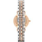 Emporio Armani AR1683 Women’s Mother of Pearl Dial Two-Tone Stainless Steel Gianni T-Bar Watch