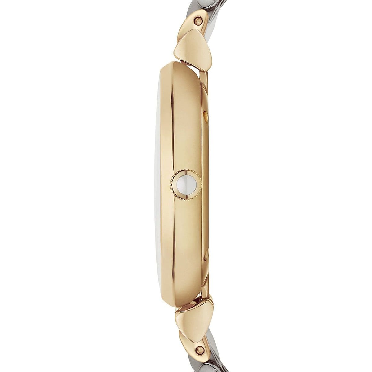 Emporio Armani AR2076 Women’s Crystal Dial Two-Tone Stainless Steel Gianni T-Bar Watch