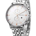 Emporio Armani AR1933 Men’s Silver Dial Silver Stainless Steel Chronograph Watch