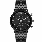 Emporio Armani AR1934 Men’s Black Dial Black Stainless Steel Chronograph Watch
