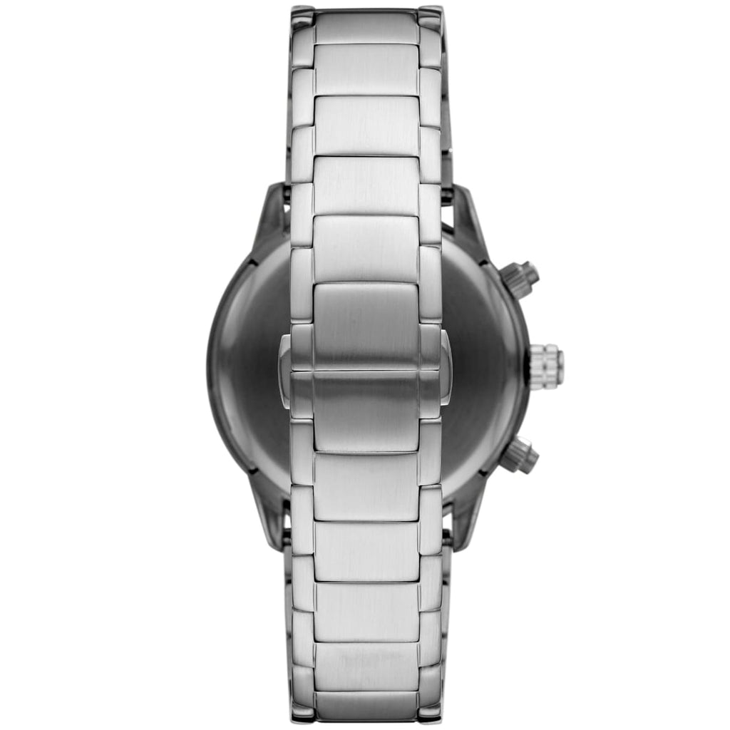 Emporio Armani AR11241 Men’s Black Dial Silver Stainless Steel Chronograph Watch