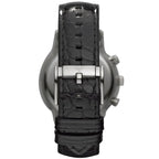 Emporio Armani AR2447 Men’s Black Dial Black Leather Chronograph Watch