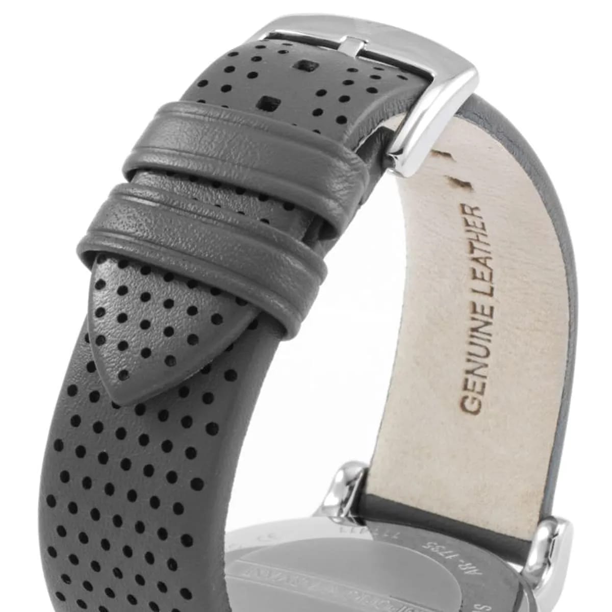Emporio Armani AR1735 Men’s Grey Dial Grey Leather Chronograph Watch