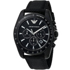 Emporio Armani AR6131 Men’s Black Dial Black Fabric Strap Sigma Chronograph Watch