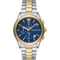 Emporio Armani AR11579 Men’s Blue Dial Two-Tone Stainless Steel Paolo Chronograph Watch