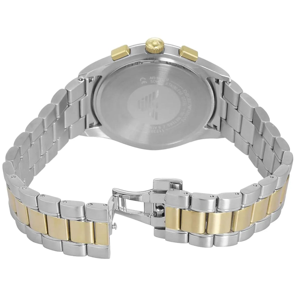Emporio Armani AR11579 Men’s Blue Dial Two-Tone Stainless Steel Paolo Chronograph Watch