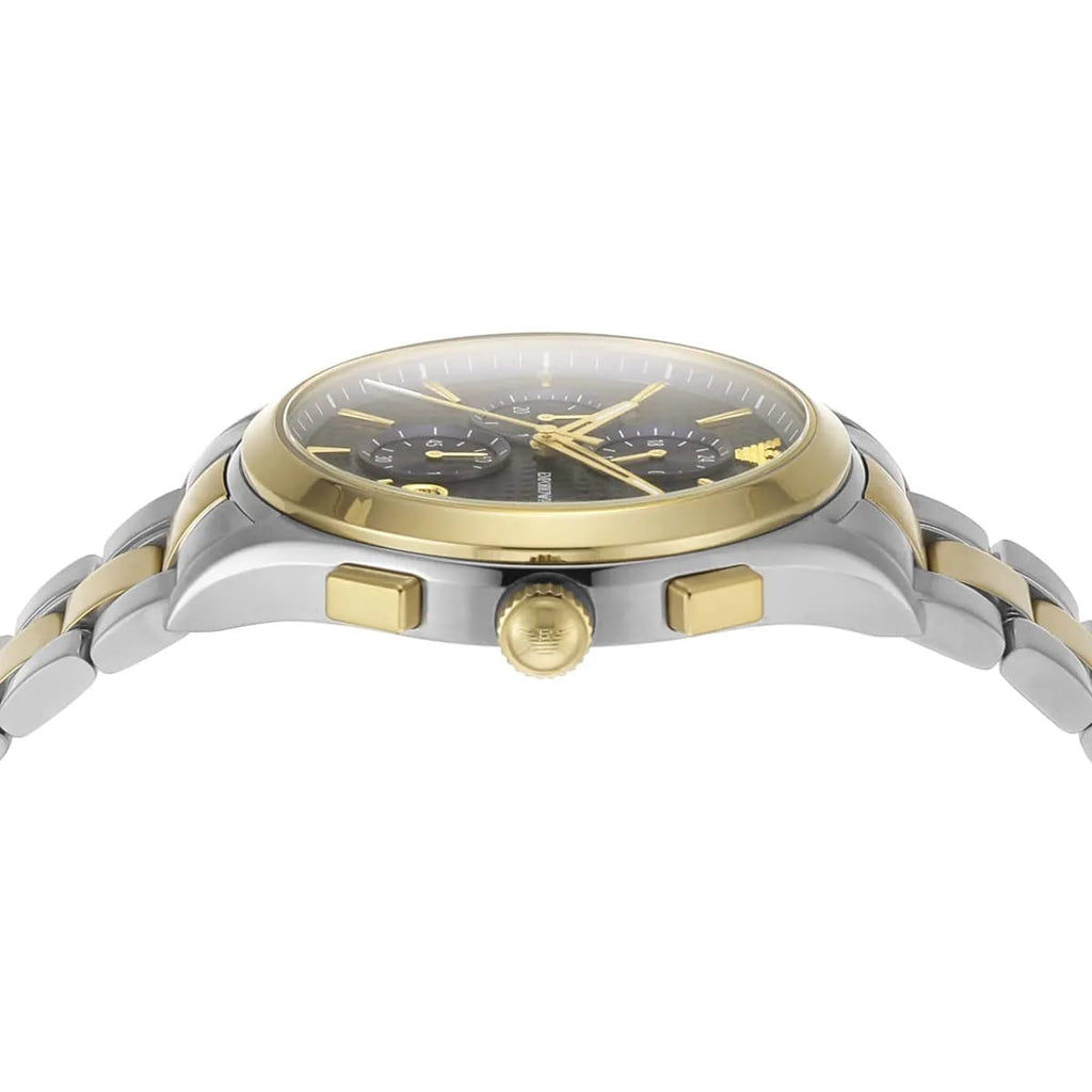 Emporio Armani AR11579 Men’s Blue Dial Two-Tone Stainless Steel Paolo Chronograph Watch