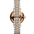 Emporio Armani Gianni T-Bar AR1840 Women's Rose Gold-Tone Luxury Watch
