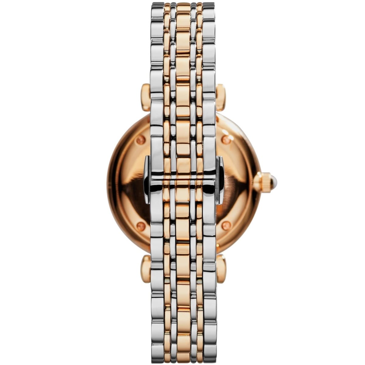 Emporio Armani Gianni T-Bar AR1840 Women's Rose Gold-Tone Luxury Watch