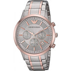 Emporio Armani Renato AR11076 Two-Tone Silver Dial Watch