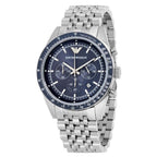 Emporio Armani Tazio AR6072 Blue Dial Chronograph Watch