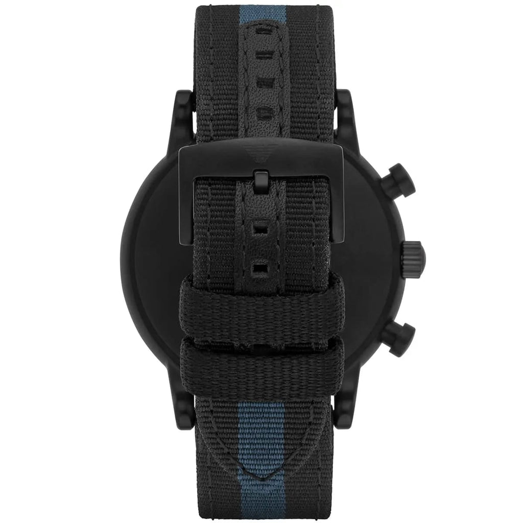 Emporio Armani Luigi AR1948 Chronograph Black Fabric Watch