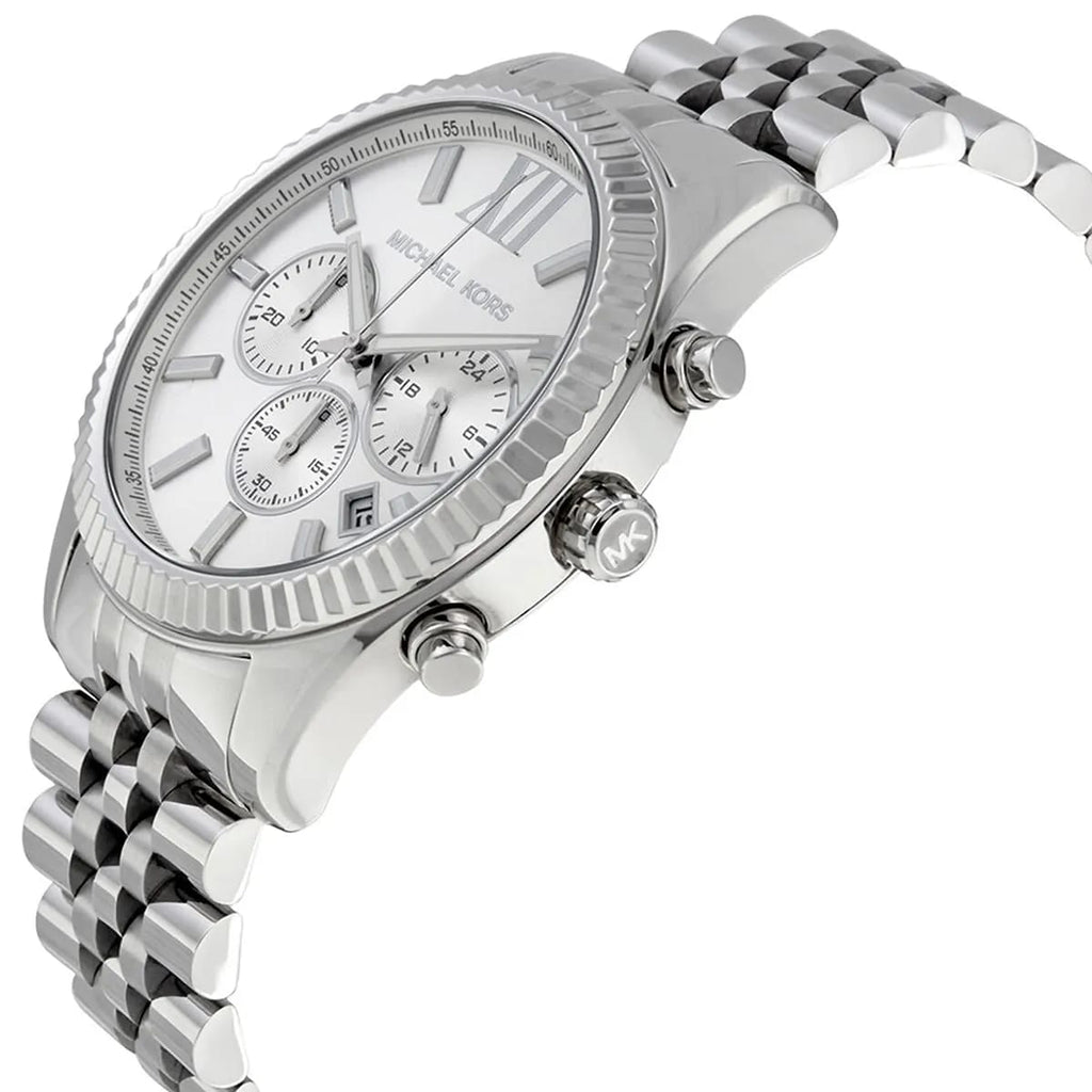 Michael Kors MK8405 Men’s Silver Dial Silver Stainless Steel Chronograph Watch