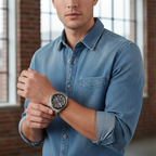 Tommy Hilfiger Aiden 1791857 Silver Case Grey Textured Dial Men's Watch
