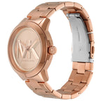 Michael Kors Brynn MK7318 Rose Gold Watch with Oversized MK Logo Dial