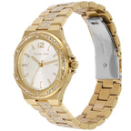 Michael Kors Lennox MK7361 Gold-Tone Watch with Pavé Crystal Bracelet