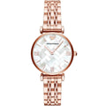 Emporio Armani Gianni T-Bar AR11110 Rose Gold Mosaic Dial Watch
