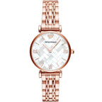 Emporio Armani Gianni T-Bar AR11110 Rose Gold Mosaic Dial Watch