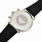 Emporio Armani Aviator AR11143 Black Leather Chronograph Watch