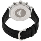 Emporio Armani Aviator AR11143 Black Leather Chronograph Watch