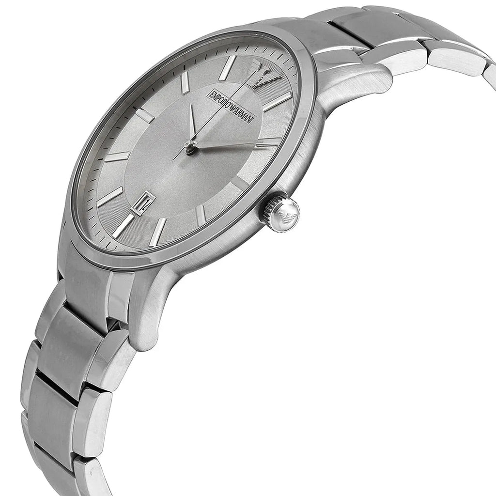 Emporio Armani Renato AR11189 Silver Textured Dial Watch