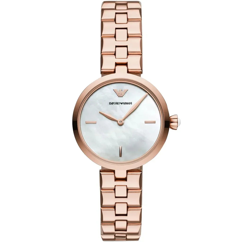 Emporio Armani Arianna AR11196 Rose Gold Mother of Pearl Dial Watch