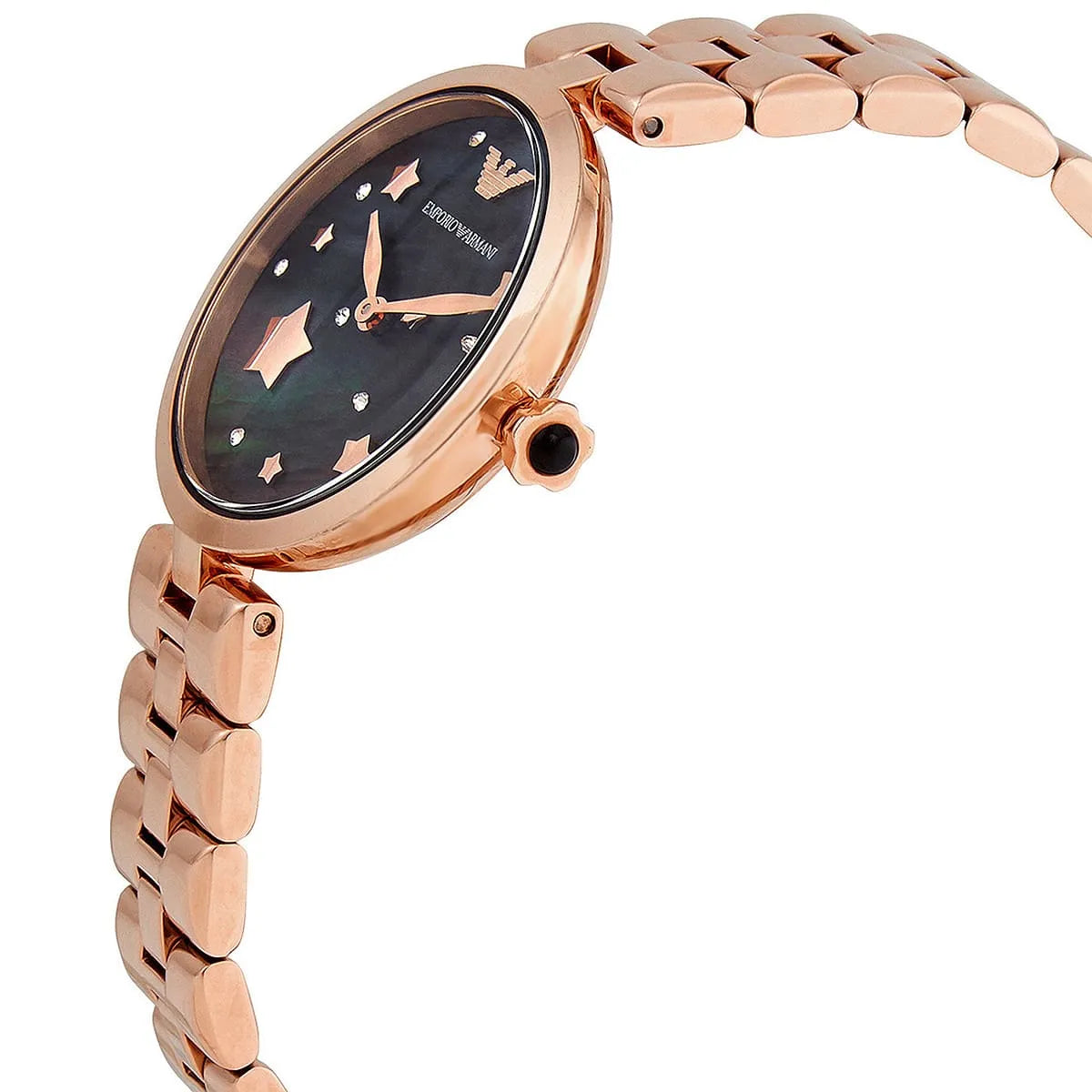 Emporio Armani Arianna AR11197 Rose Gold Mesh MOP Watch
