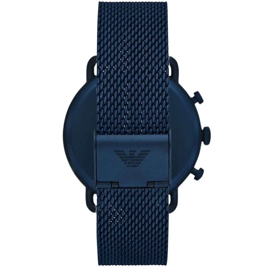 Emporio Armani Aviator AR11289 All-Blue Mesh Chronograph Watch